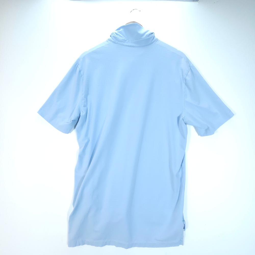Streetwear Polo Golf Ralph Lauren Mens L Light Blue Stretch Lisle Pocket Polo - Picture 2 of 5